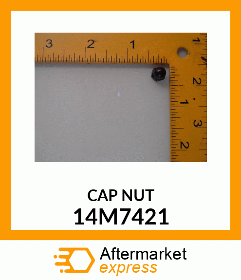 NUT, METRIC, HEX CROWN 14M7421