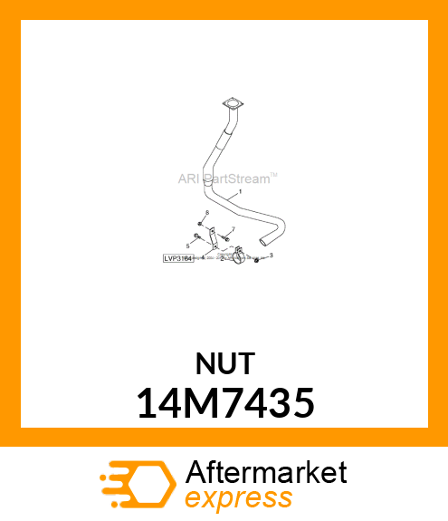 NUT, METRIC, HEX 14M7435