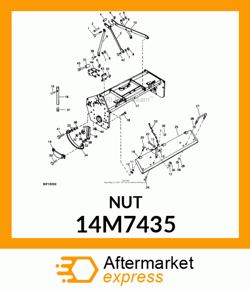 NUT, METRIC, HEX 14M7435