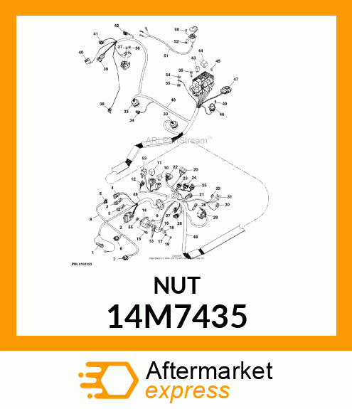 NUT, METRIC, HEX 14M7435