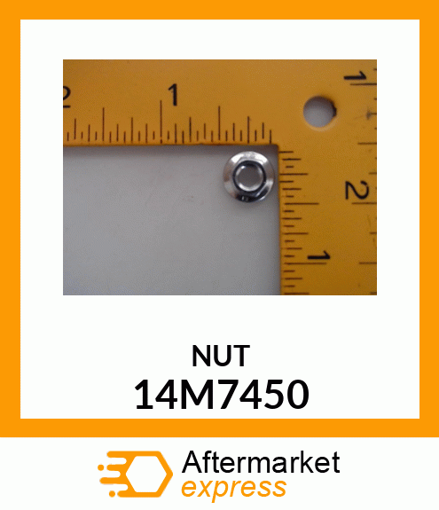 NUT, LOCKING TYPE, HEX FL SERRATED 14M7450