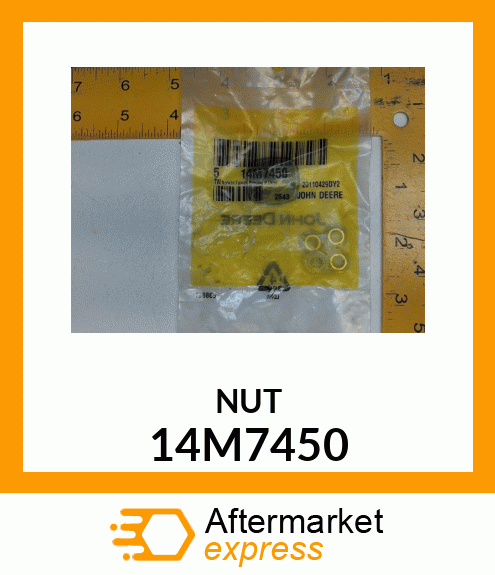 NUT, LOCKING TYPE, HEX FL SERRATED 14M7450