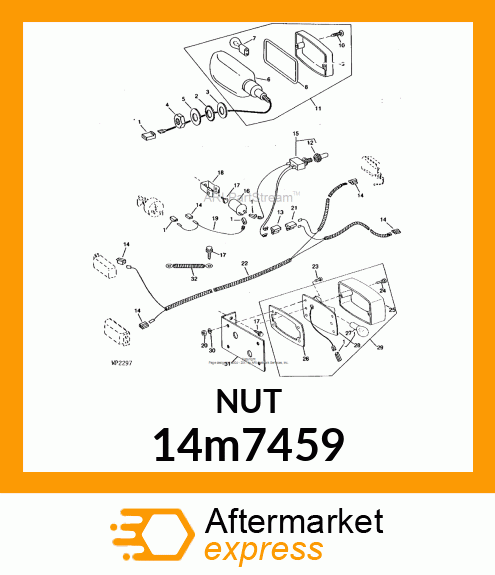 NUT, METRIC, HEX 14m7459