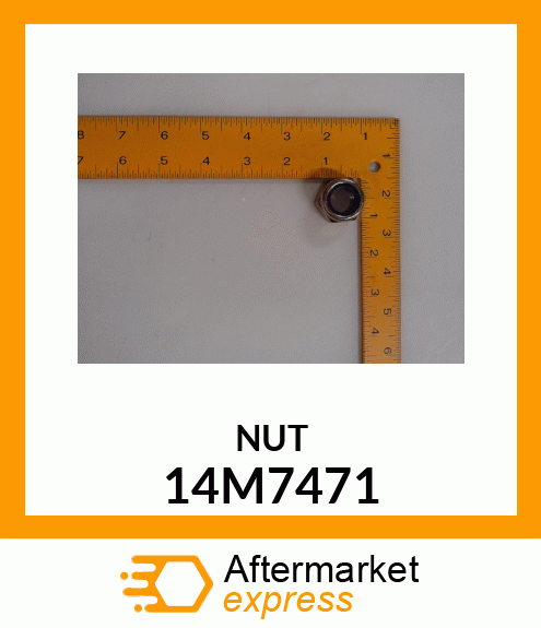 NUT, METRIC, HEX PREVAILING TORQUE 14M7471