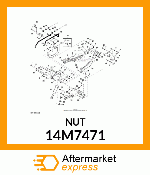 NUT, METRIC, HEX PREVAILING TORQUE 14M7471