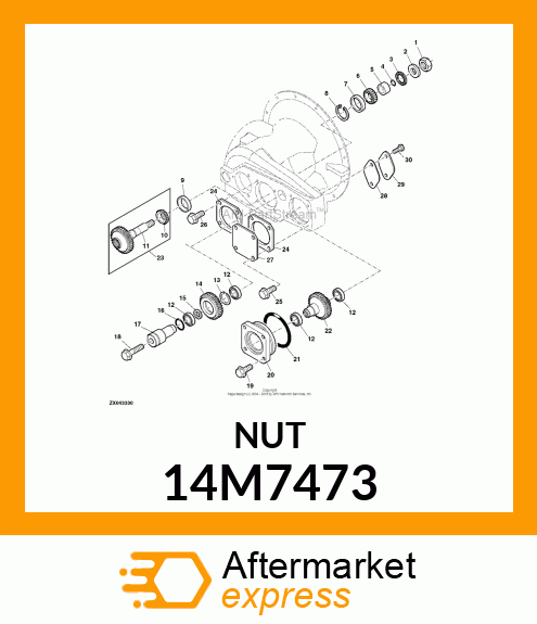 NUT, METRIC, THIN HEX 14M7473