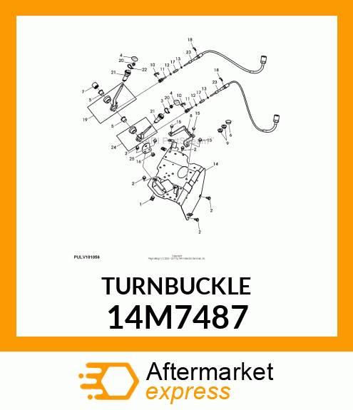 TURNBUCKLE, METRIC, HEX 14M7487