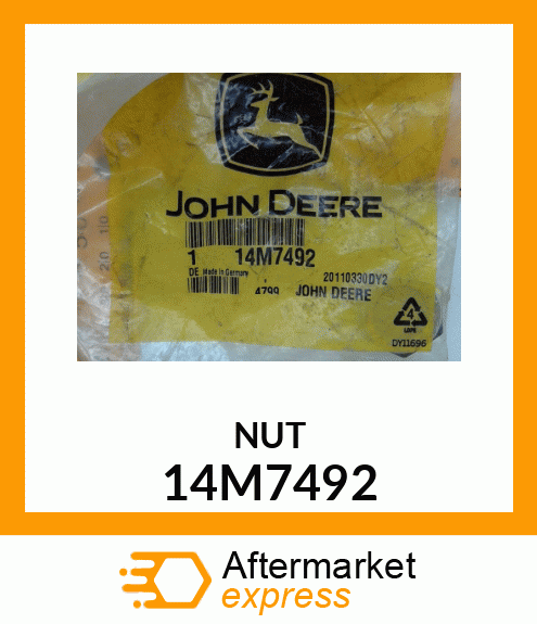 NUT, METRIC, THIN HEX 14M7492