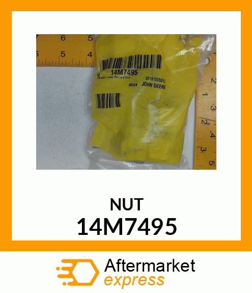 NUT, METRIC HEX SLOTTED 14M7495