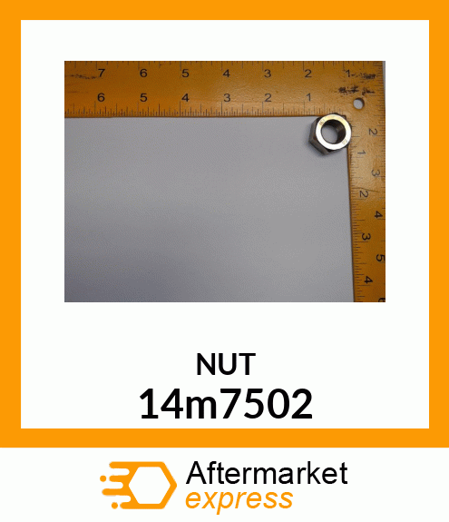 NUT, METRIC, HEX 14m7502