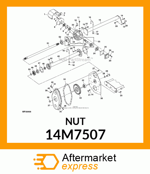 NUT, METRIC, HEX 14M7507