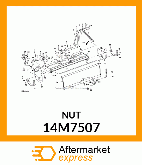 NUT, METRIC, HEX 14M7507