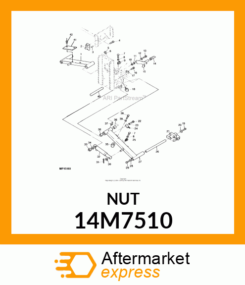 NUT, METRIC, HEX 14M7510