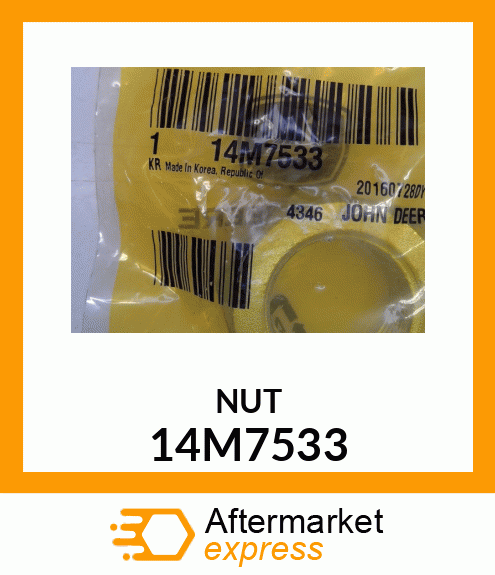 NUT, METRIC, THIN HEX 14M7533