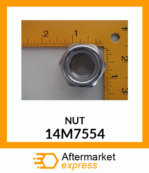 NUT, METRIC, HEX PREVAILING TORQUE 14M7554