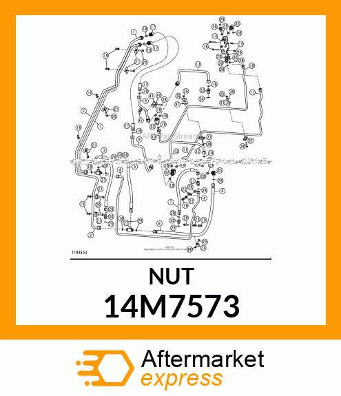 NUT, METRIC, HEX FL, SELF LOCKING 14M7573