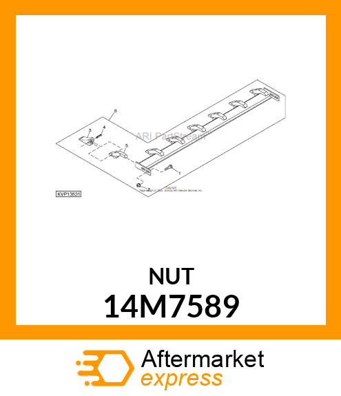 NUT, METRIC, HEX FL, SELF LOCKING 14M7589