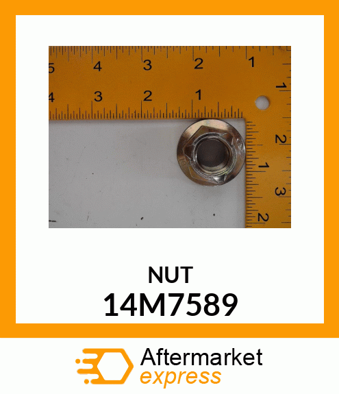 NUT, METRIC, HEX FL, SELF LOCKING 14M7589