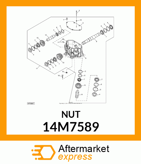 NUT, METRIC, HEX FL, SELF LOCKING 14M7589