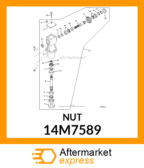 NUT, METRIC, HEX FL, SELF LOCKING 14M7589