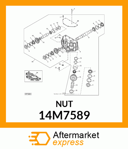 NUT, METRIC, HEX FL, SELF LOCKING 14M7589