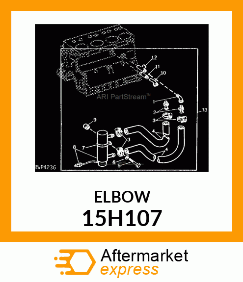 FITTING, FEMALE 90 DEGREE PIPE 15H107