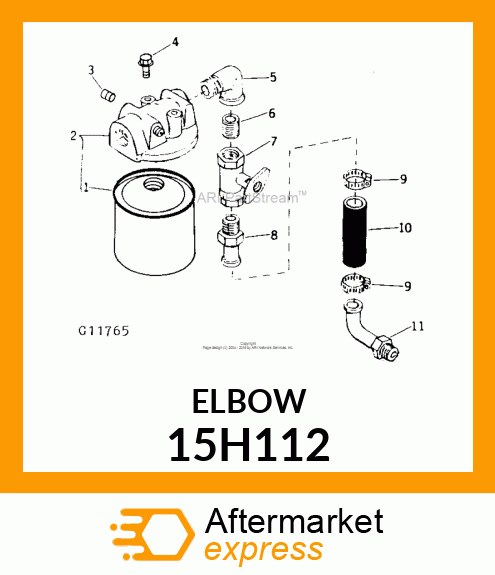 FITTING, FEMALE 90 DEGREE PIPE 15H112