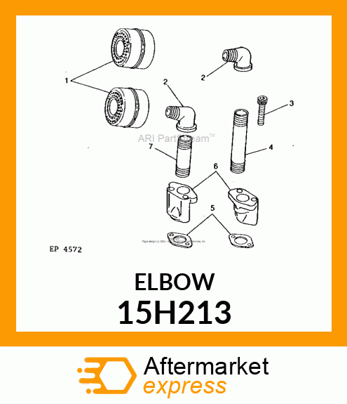 FITTING, 90 DEGREE STREET ELBOW 15H213