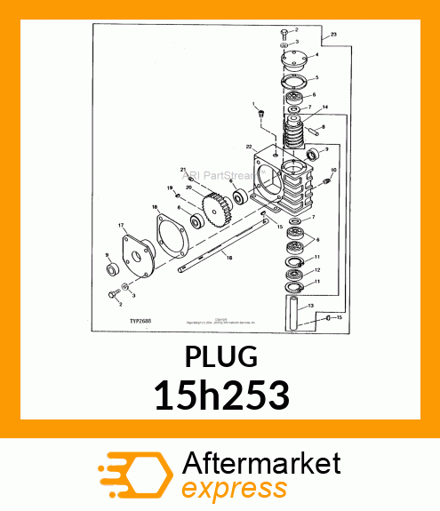 FITTING, PIPE PLUG 15h253