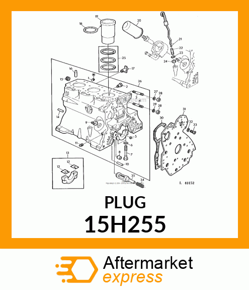 FITTING, PIPE PLUG 15H255