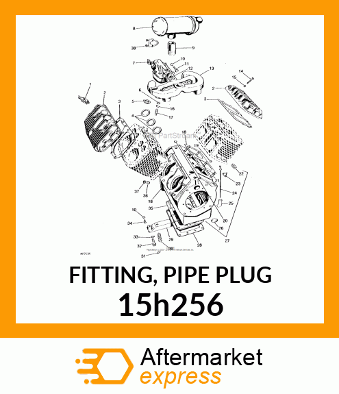 FITTING, PIPE PLUG 15h256