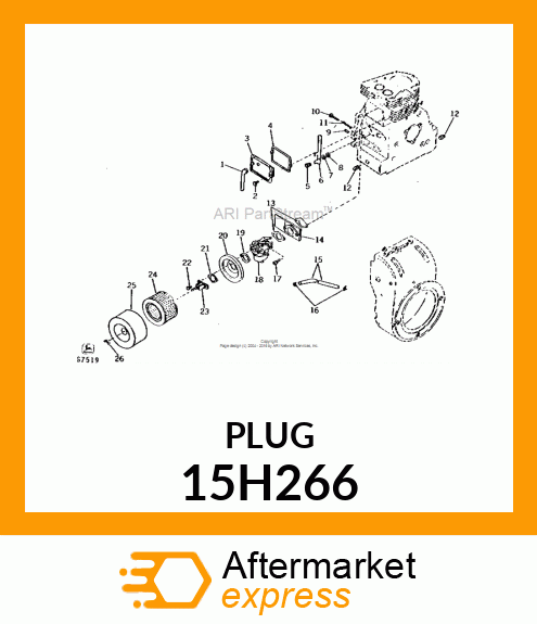 FITTING, PIPE PLUG 15H266