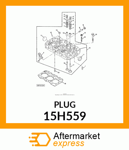 FITTING, PIPE PLUG 15H559