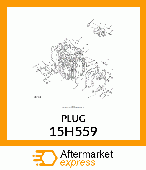 FITTING, PIPE PLUG 15H559