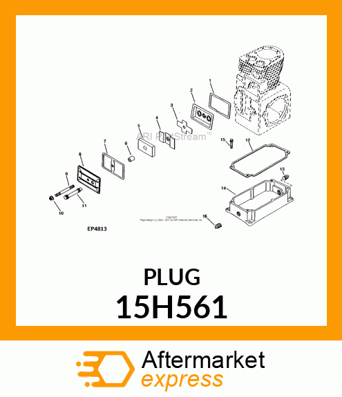 FITTING, PIPE PLUG 15H561