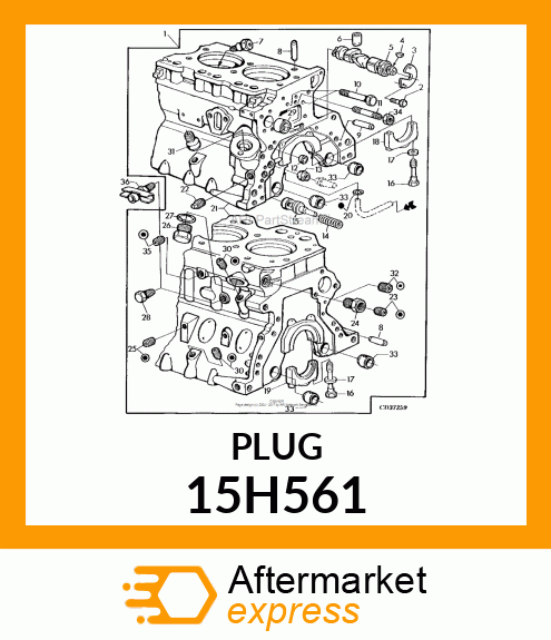 FITTING, PIPE PLUG 15H561