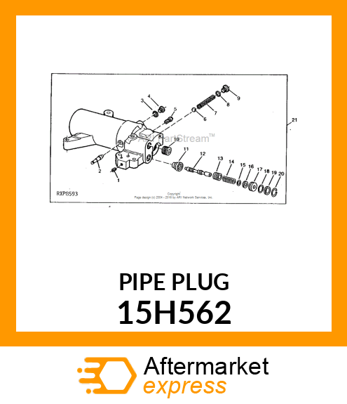 FITTING, PIPE PLUG 15H562