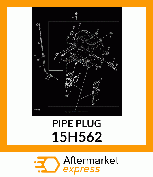 FITTING, PIPE PLUG 15H562