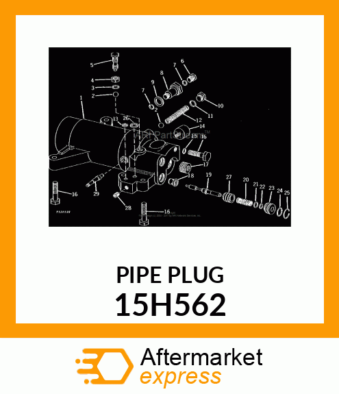 FITTING, PIPE PLUG 15H562