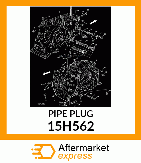 FITTING, PIPE PLUG 15H562