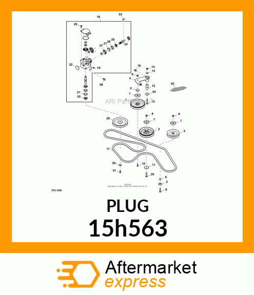 FITTING, PIPE PLUG 15h563