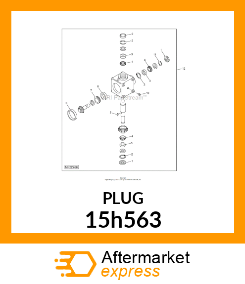 FITTING, PIPE PLUG 15h563