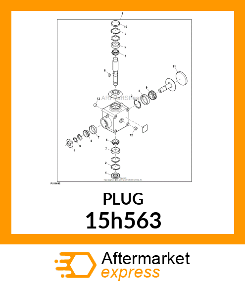 FITTING, PIPE PLUG 15h563