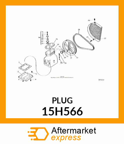 FITTING, PIPE PLUG 15H566