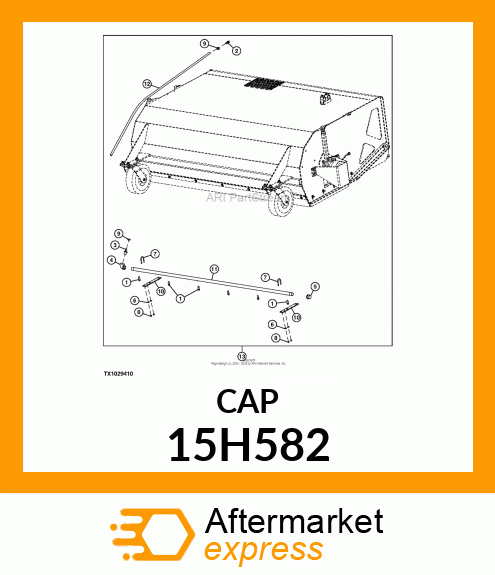 FITTING, PIPE CAP 15H582