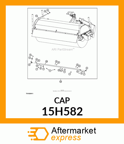 FITTING, PIPE CAP 15H582