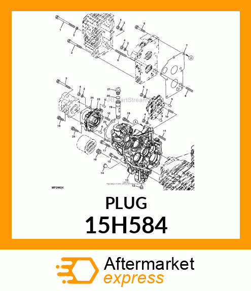 FITTING, PIPE PLUG 15H584