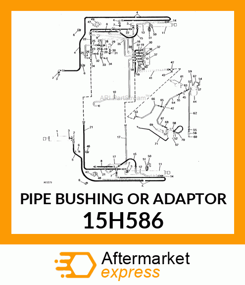 PIPE BUSHING OR ADAPTOR 15H586