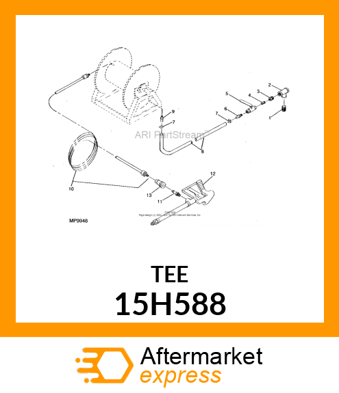 FITTING, FEMALE TEE 15H588