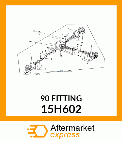 FITTING, 90 DEGREE STREET ELBOW 15H602